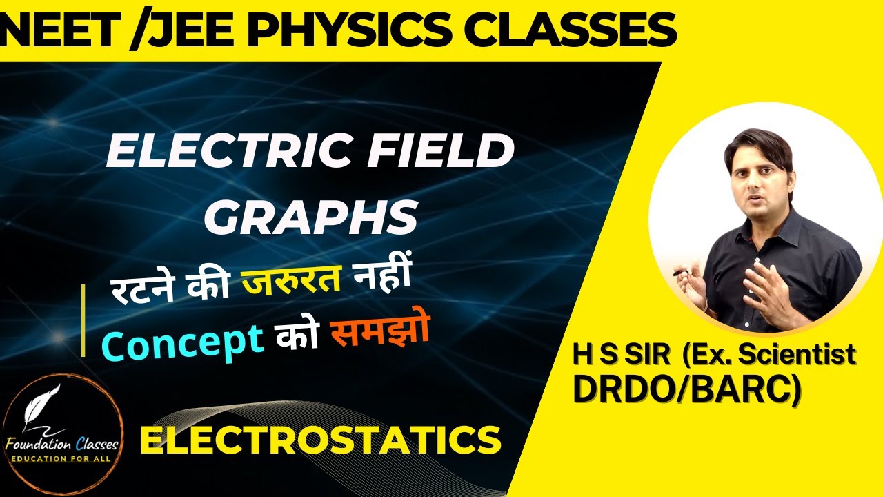 Electric Field  Graphs Concept |Electrostatics | Physics for NEET|  by H S sir