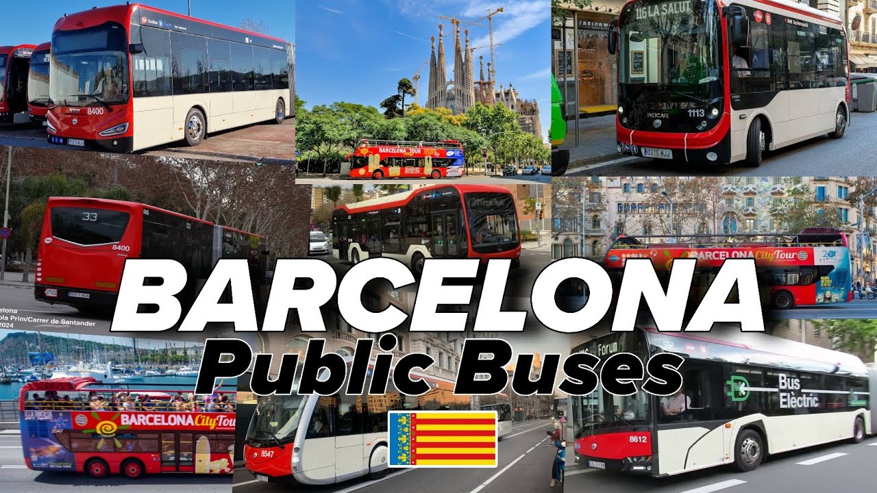 BARCELONA BUSES #travel #barcelona #transportation #bus #spain #automobile #viralvideo #trending