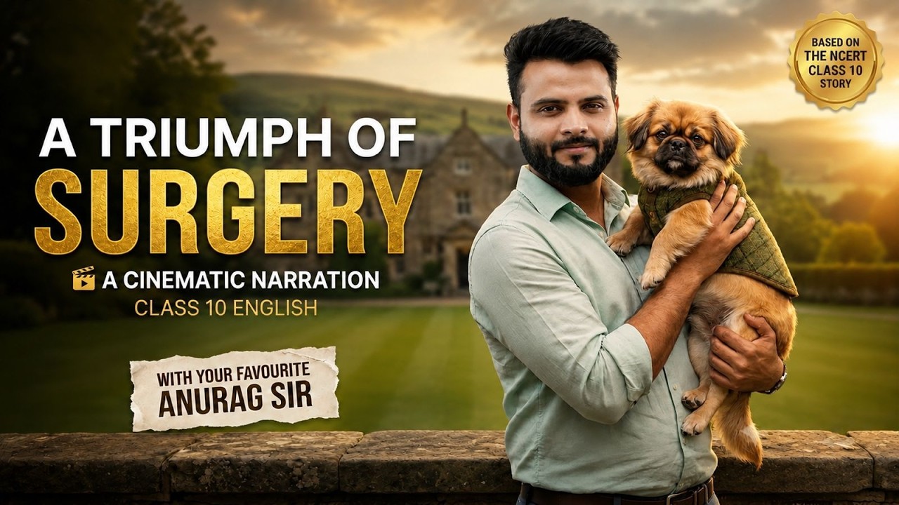 A Triumph of Surgery ONE SHOT with Animation | Class 10 English | Anurag Tyagi Sir