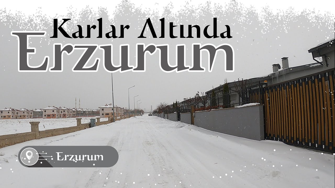 Karlar Altında Erzurum | Aralık 2024