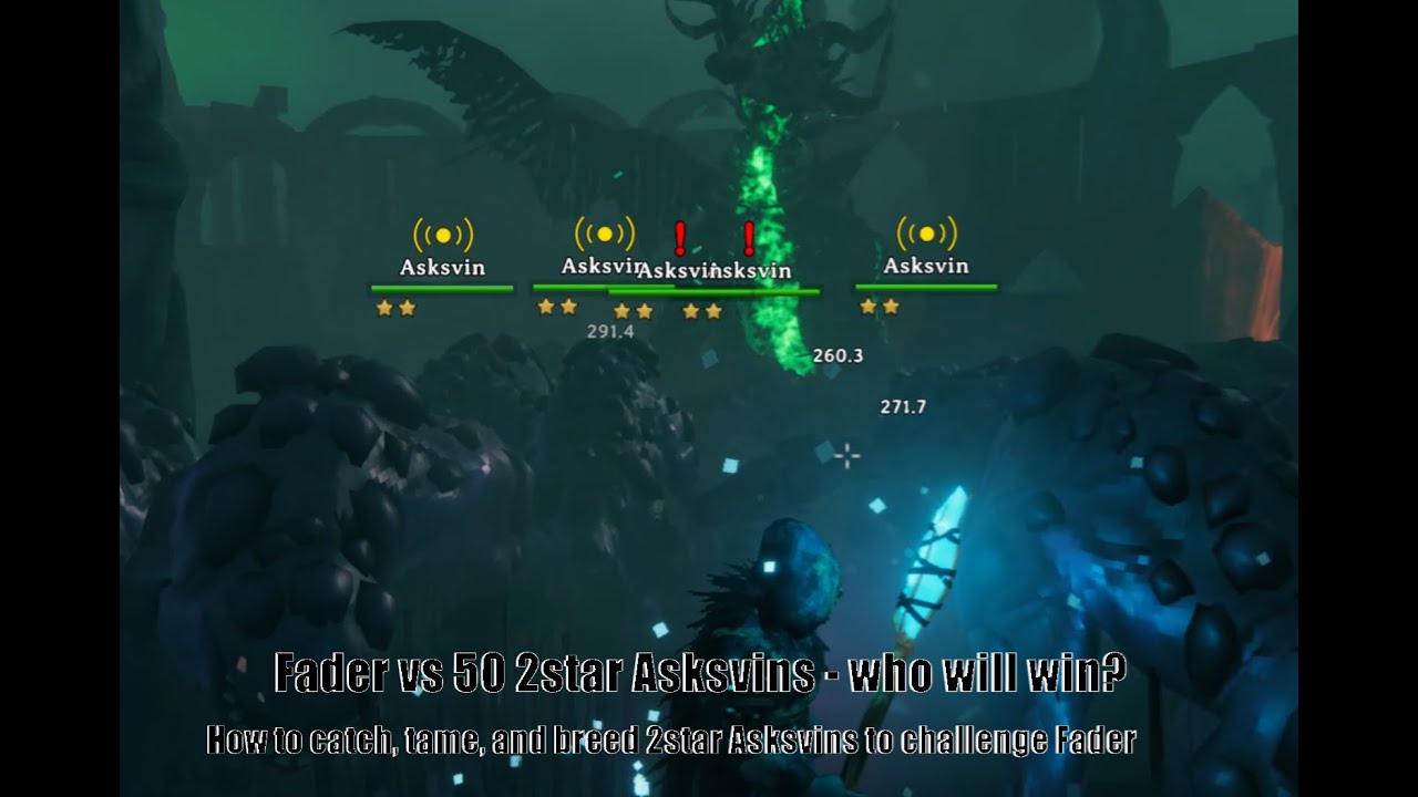 Can fifty 2 star Asksvin beat Fader? A guide on how to catch/tame/breed 2* Asksvin to fight Fader.