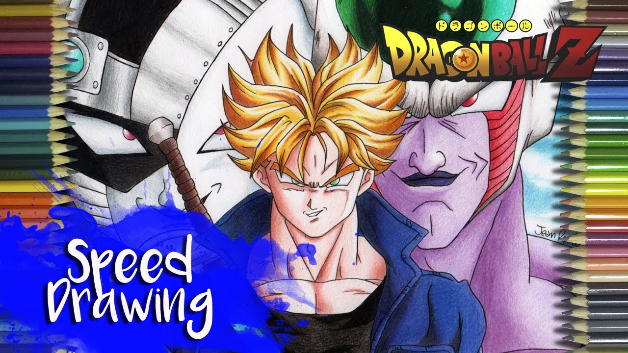 Speed drawing - Trunks vs Freeza & Rei Cold - (Dragon Ball Z / ドラゴンボールZ)