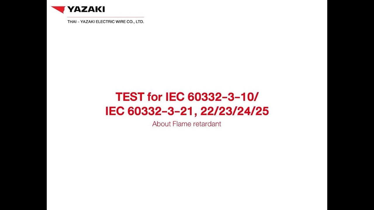 Test for IEC 60332 Part3 Flame retardant