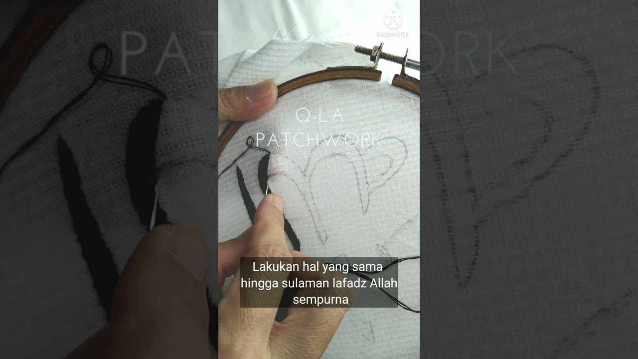 Tutorial Menyulam Lafadz Allah