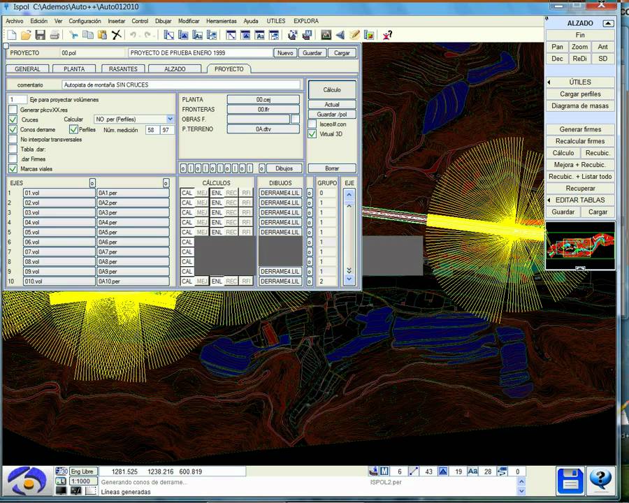 ISTRAM ISPOL v(10.12). Demo estructuras en obra lineal (1/3)