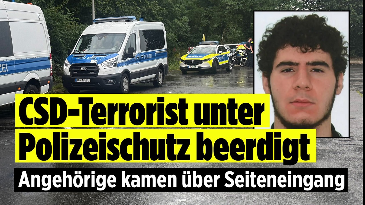 CSD-Terrorist Abdul Ballout nach Terroranschlag unter Polizeischutz beerdigt!