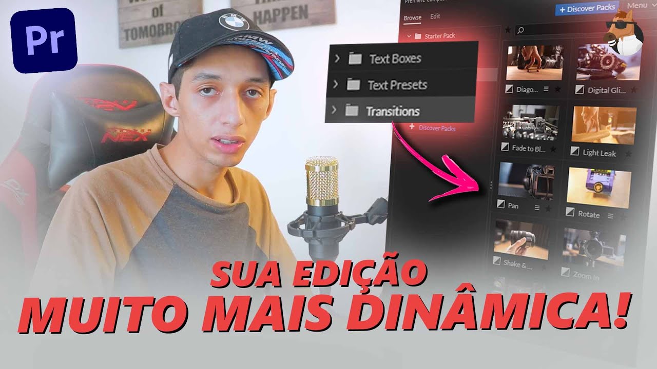 TEXTOS ANIMADOS E TRANSIÇÕES GRÁTIS PARA PREMIERE PRO (MR HORSE)