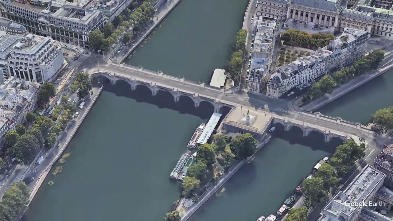 Pont Neuf   3D   NO SOUND   Google Earth Studio