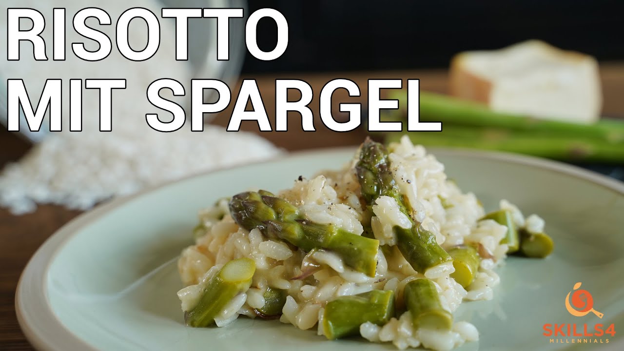 Risotto mit grünen Spargel und Taleggio - schnell und super lecker