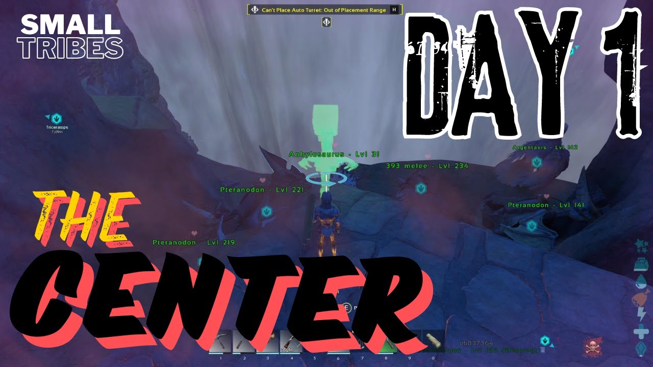 Day One - The Center, Joining A Random Tribe!! - Ark Ascended Official Small Tribes ep.1