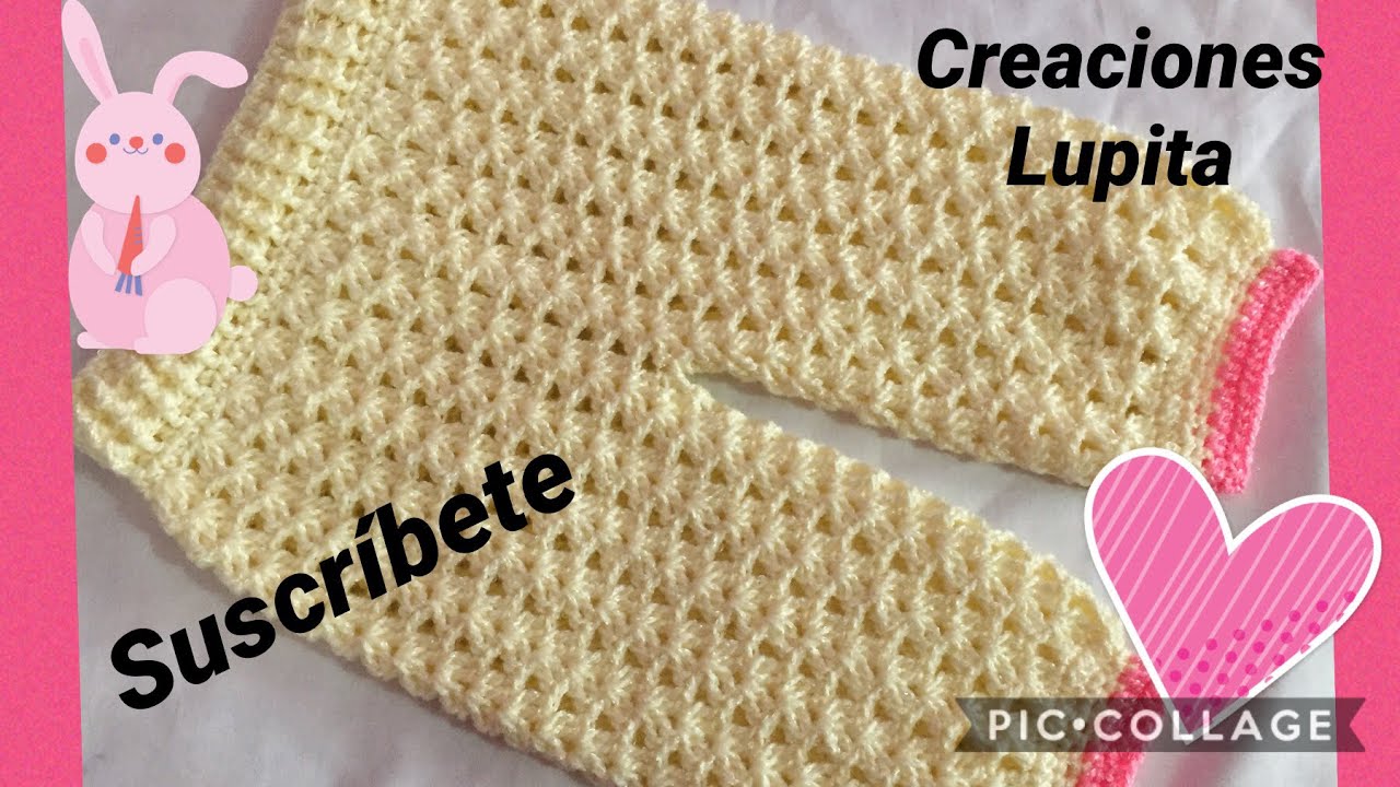 Pantaloncito para bebé de 0 a 3 meses/crochet fácil de tejer
