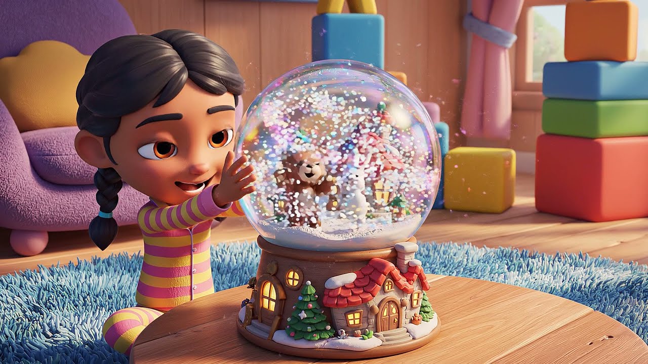 Three Little Toy Snow Globes Shake Shake AV1 | Nursery Rhymes for Kids & Baby Songs