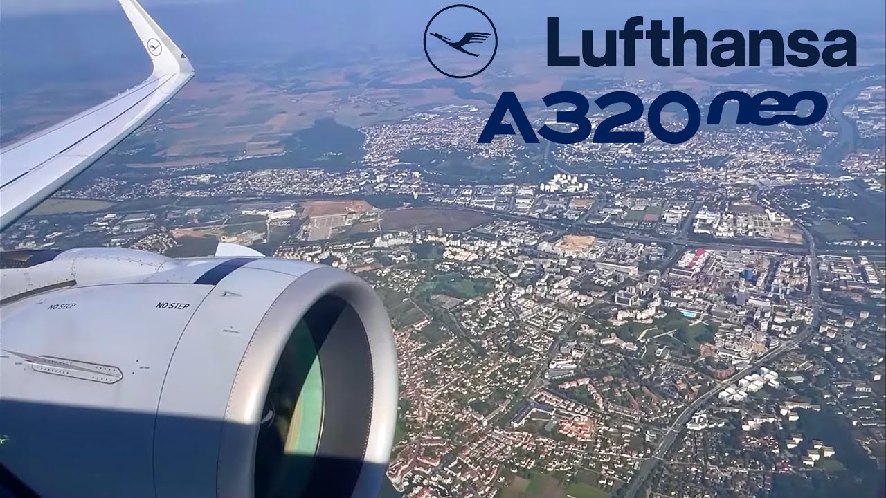 BUSINESS 🇩🇪 Frankfurt FRA - Paris CDG 🇫🇷 + lounge, Lufthansa Airbus A320neo  FULL FLIGHT REPORT