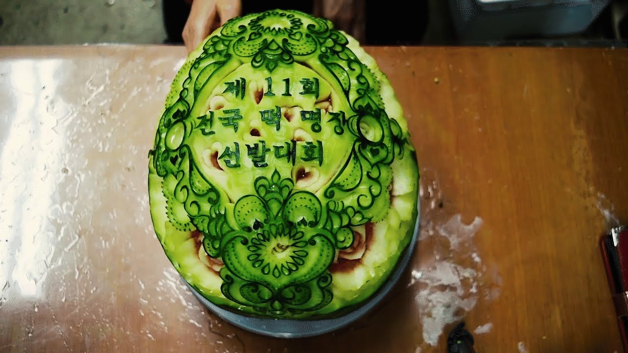 'Difficult Event Carving' Best watermelon carving/FCL Team