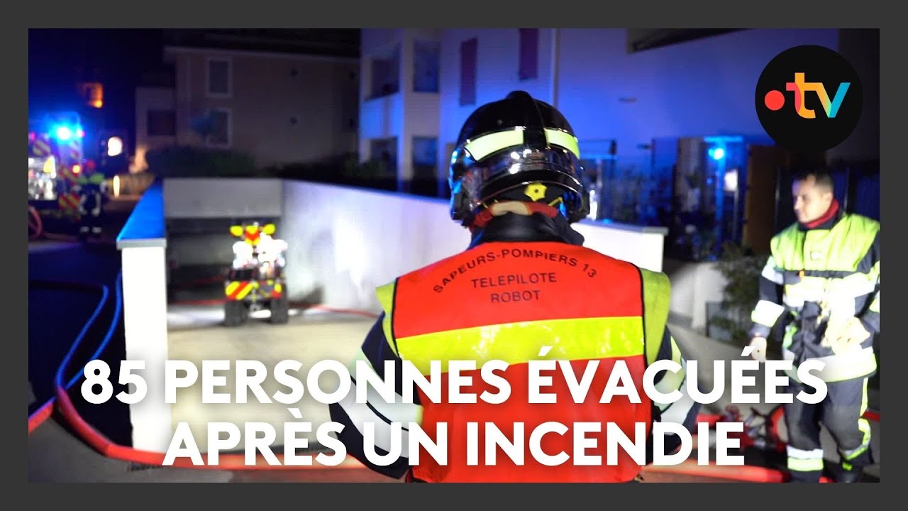 Incendie dans le parking sous-terrain d'une résidence : 85 personnes évacuées