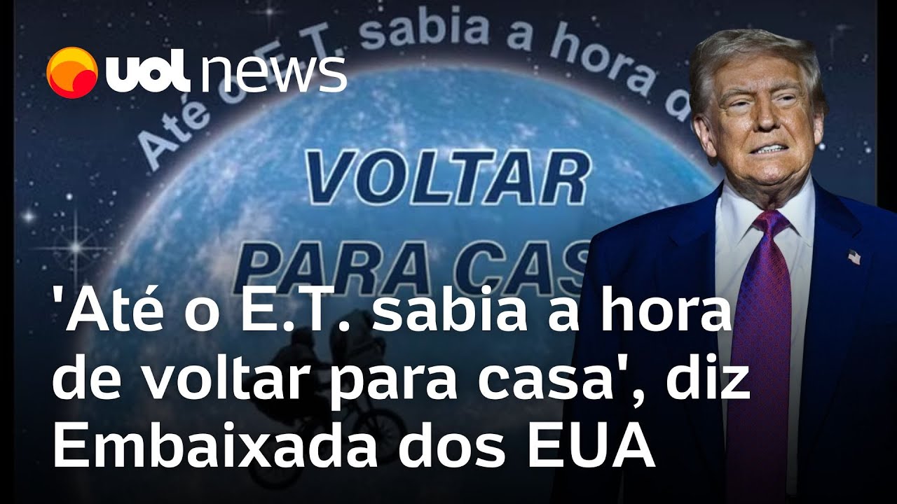 Embaixada dos EUA no Brasil usa imagem do filme E.T. em post para encorajar deportação voluntária