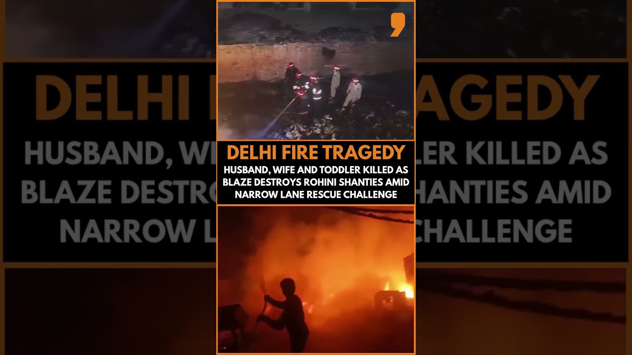 Delhi Rohini Fire Kills Family Of Three, Blaze Rips Through Slum Area | News9