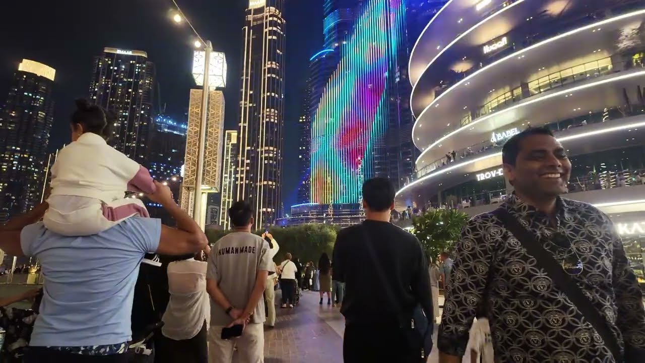 Burj Khalifa Light Show | Downtown Dubai Night Views