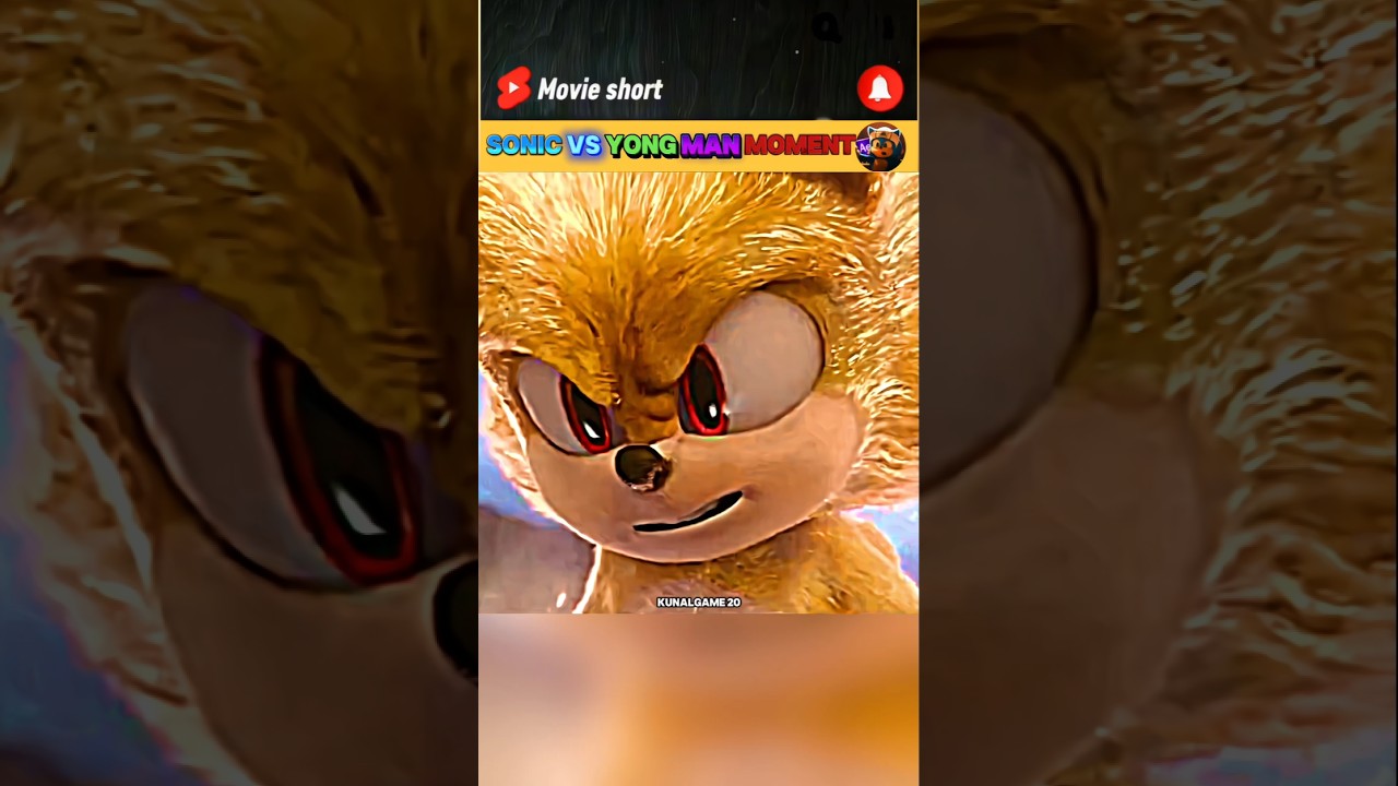 Sonic Vs Yongma Moment 🤯🔥|| sonic the hedgehog #lyrics