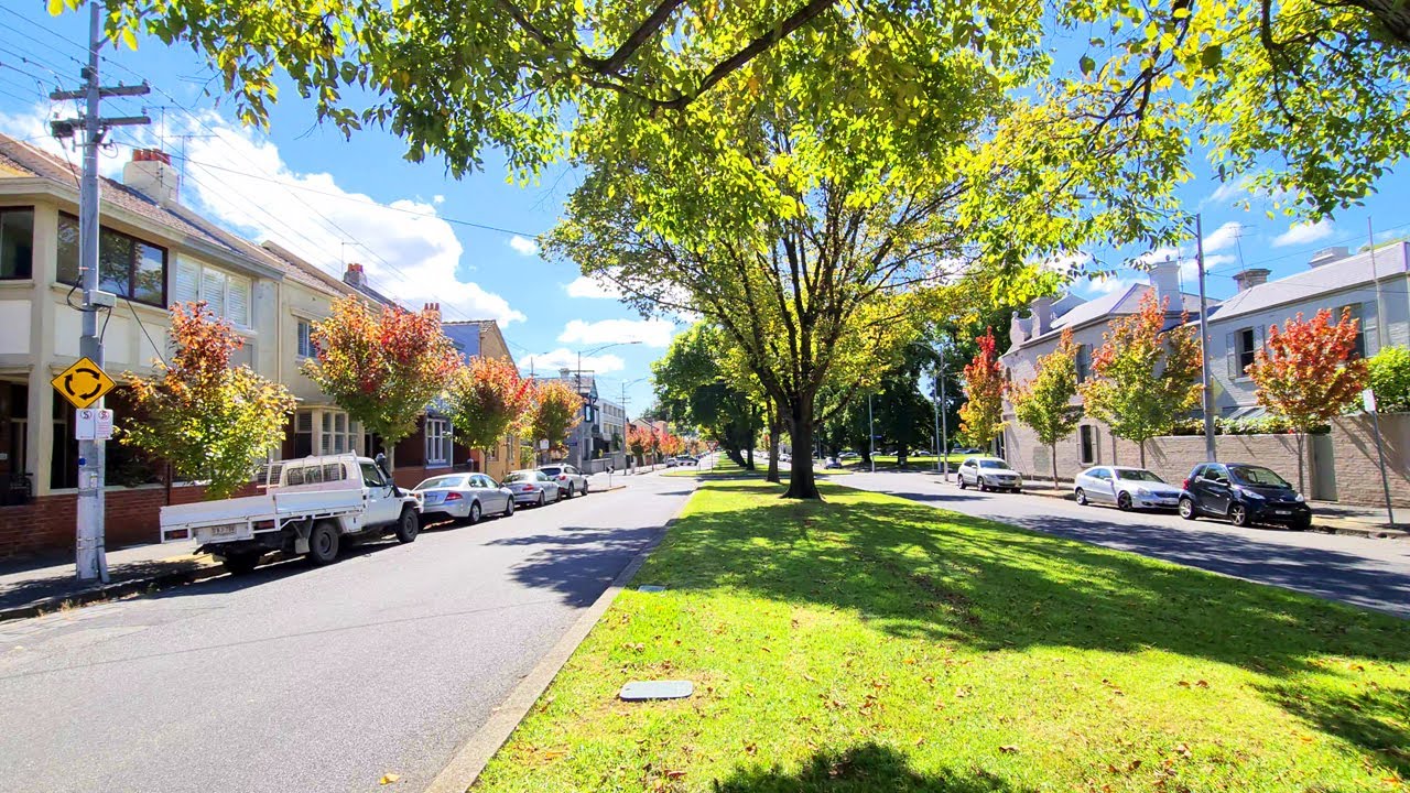 East Melbourne Australia Suburb Walking Tour 4K