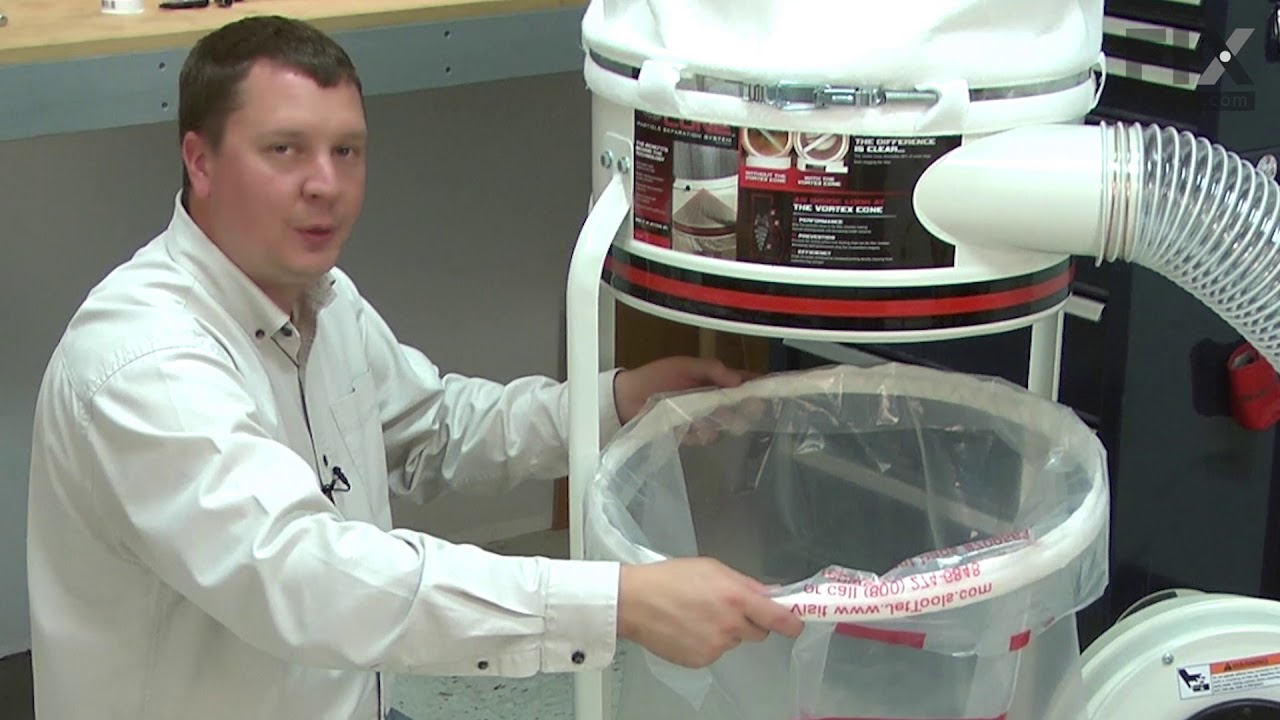 Jet Dust Collector Repair - How to Replace the Plastic Bag