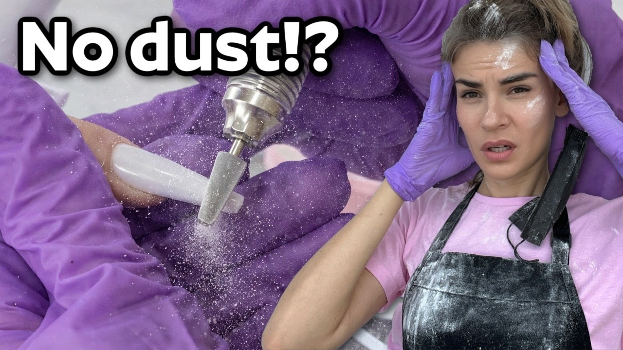 I Did a Full Nail Set Using This Dust Collector & E-File ft. Makartt