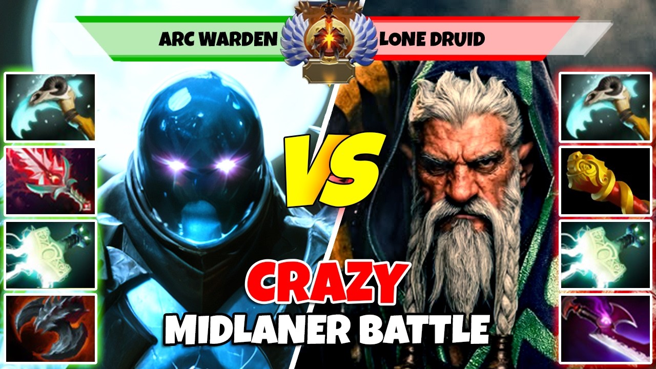 ARC WARDEN (Mid) vs LONE DRUID (Mid) - Epic Battle Of Immortal Rank Dota 2 Players - Z Dota 2