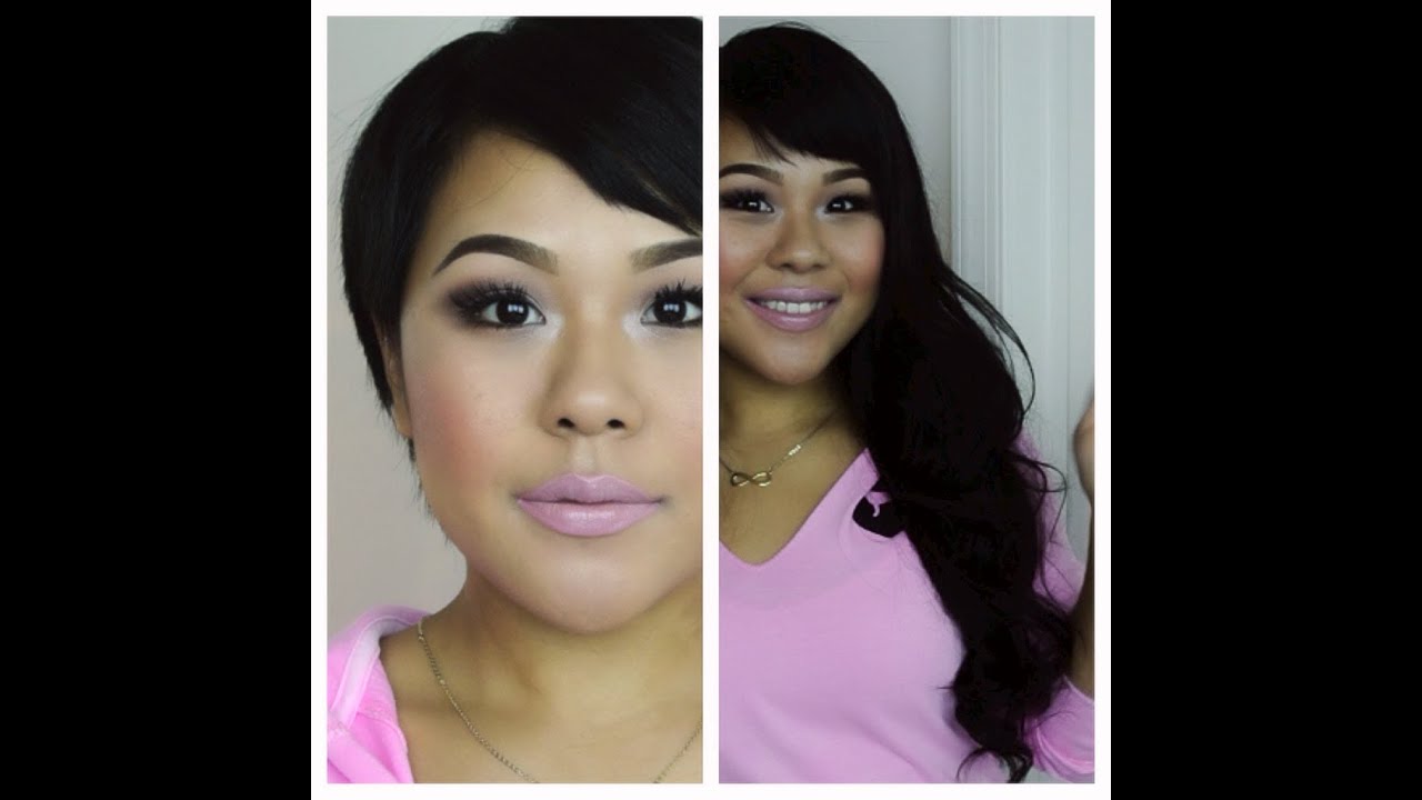 How to clip in hair extensions for very short hair/ MyPinkVanity and HairExtensionSale