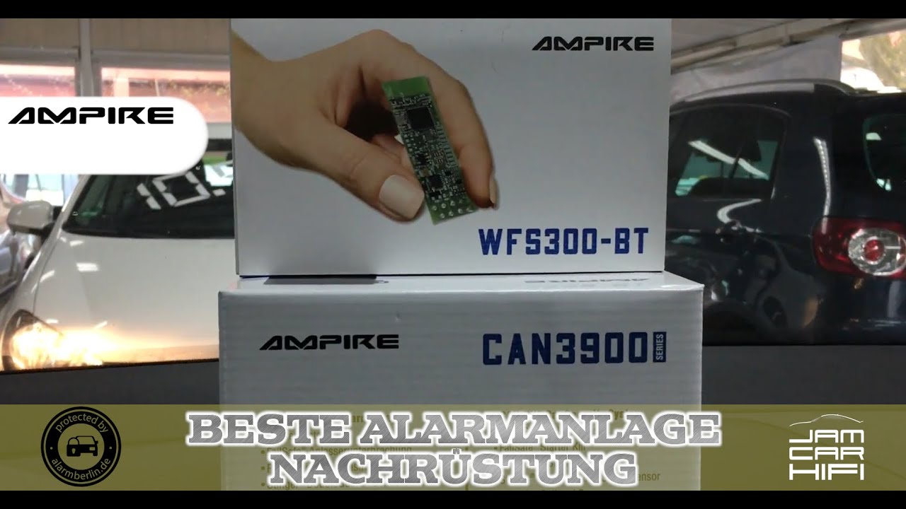 Der PERFEKTE SCHUTZ FÜR IHR FAHRZEUG: Ampire WFS300-BT Viper can Bus Alarmanlage Nachrüstung