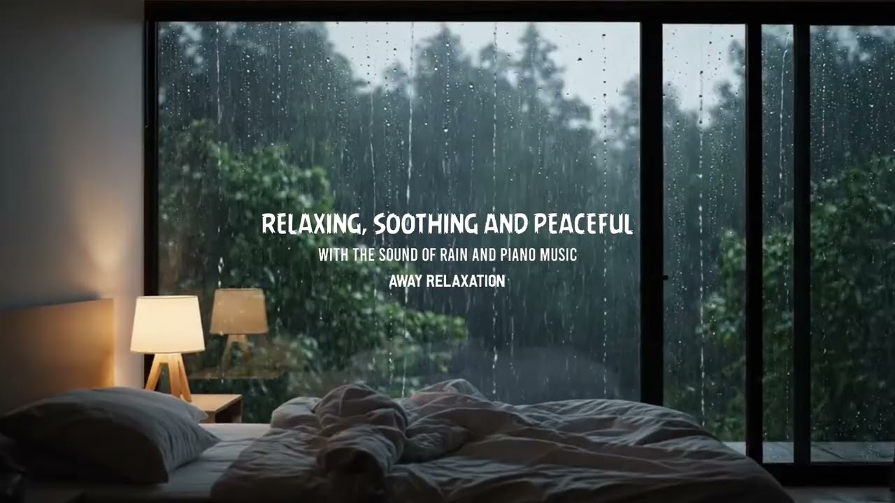 Sleep Instantly in 10 Minutes and Overcome Insomnia - Rain Sounds & Piano Music to Relaxation