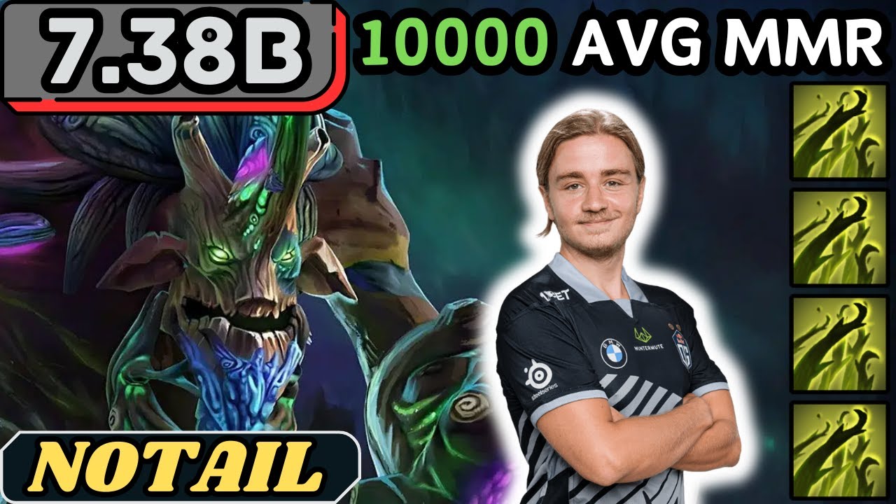 The Legend Is Back in 7.38b - N0tail TREANT PROTECTOR Soft Support Gameplay - Dota 2 Support