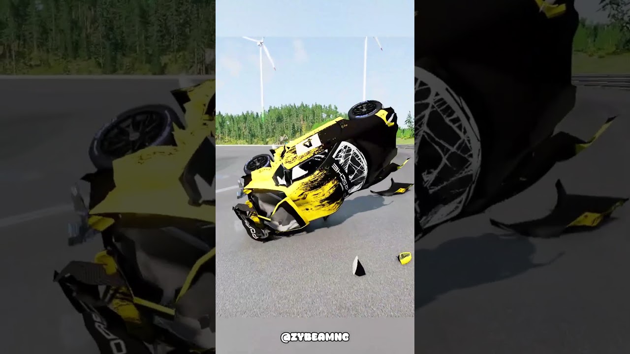 koenigsegg jesko Vs Porsche Vs Batmobile #beamng #beamngdrive #beamngcrash #bugatti