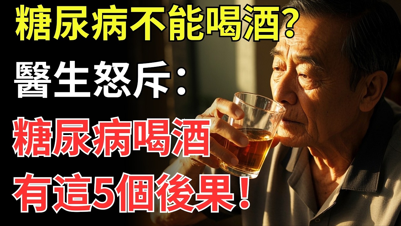 糖尿病不能喝酒？醫生怒斥：糖尿病喝酒，或許有這5個後果！