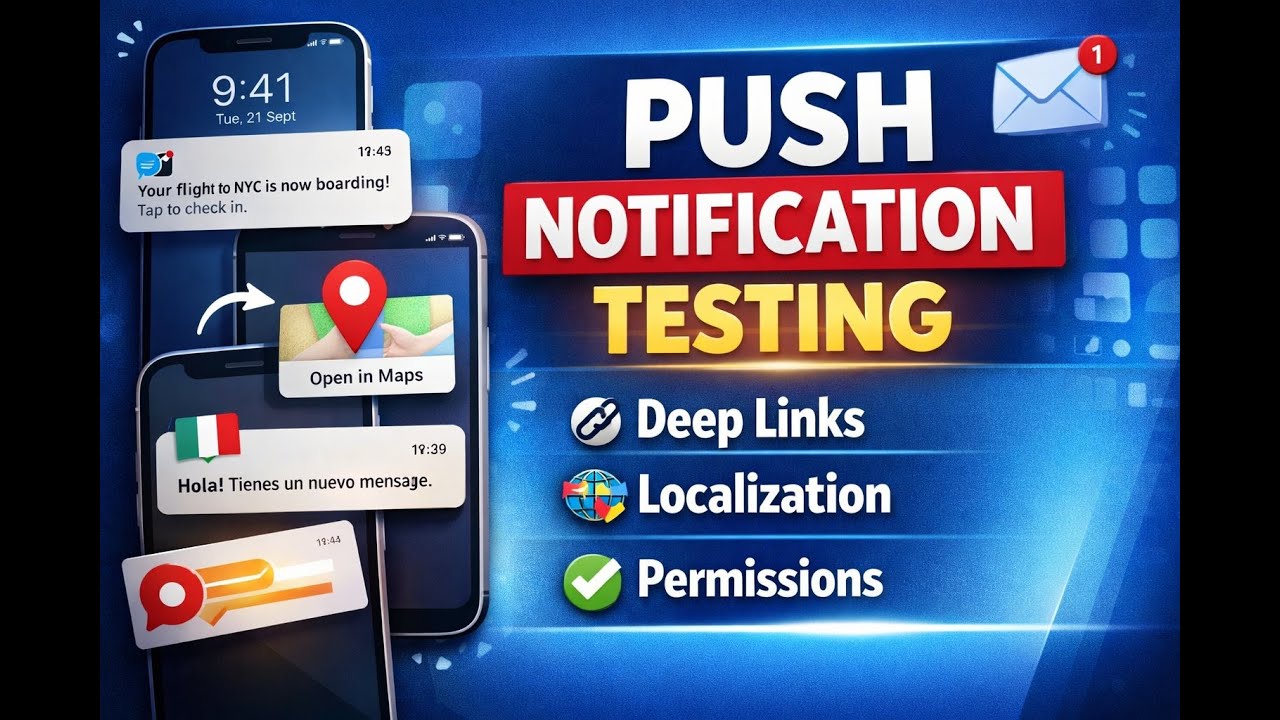 Push Notification Testing Explained | Deep Links, Localization & Permissions
