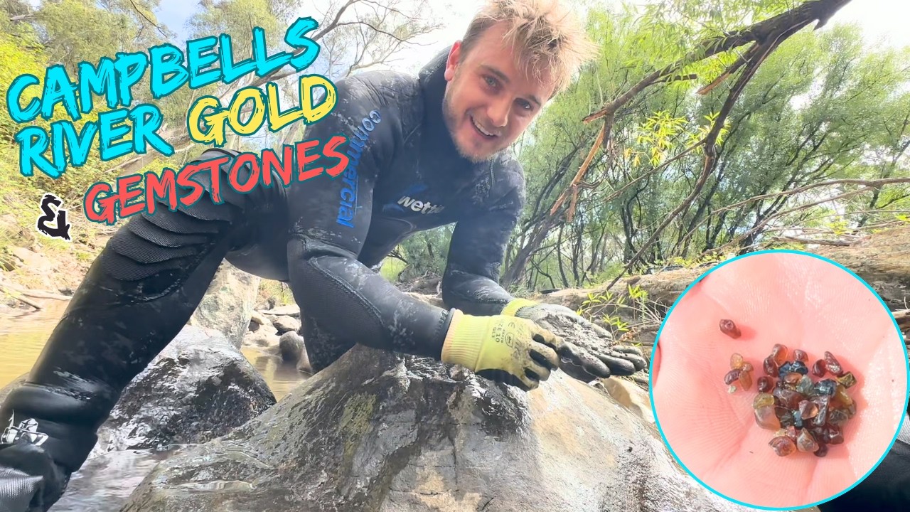 We found GOLD, SAPPHIRES, and Zircons in Campbells River | NSW