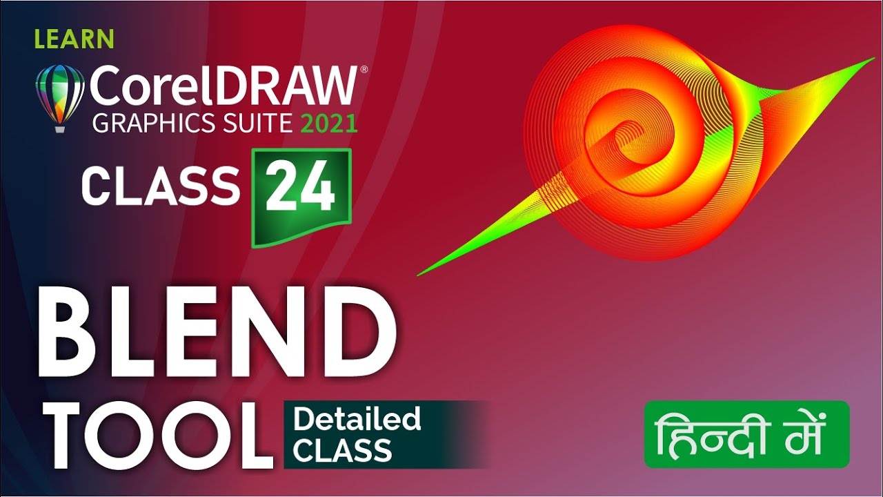 Blend Tool Detailed Video | Class 24 | CorelDRAW 2021 tutorial in Hindi, Urdu