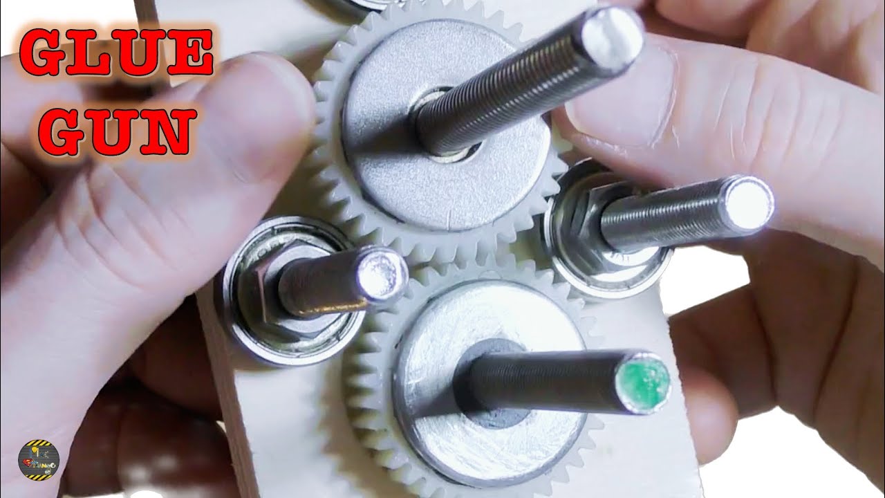 Come costruire una pistola elettrica per silicone con Gear Box meccanico - Attrezzi fai da te