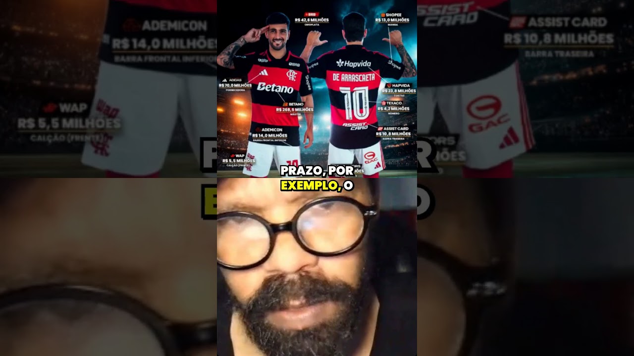 Flamengo em 2026: patroc&iacute;nios na camisa chegam a quase meio bilh&atilde;o de reais
