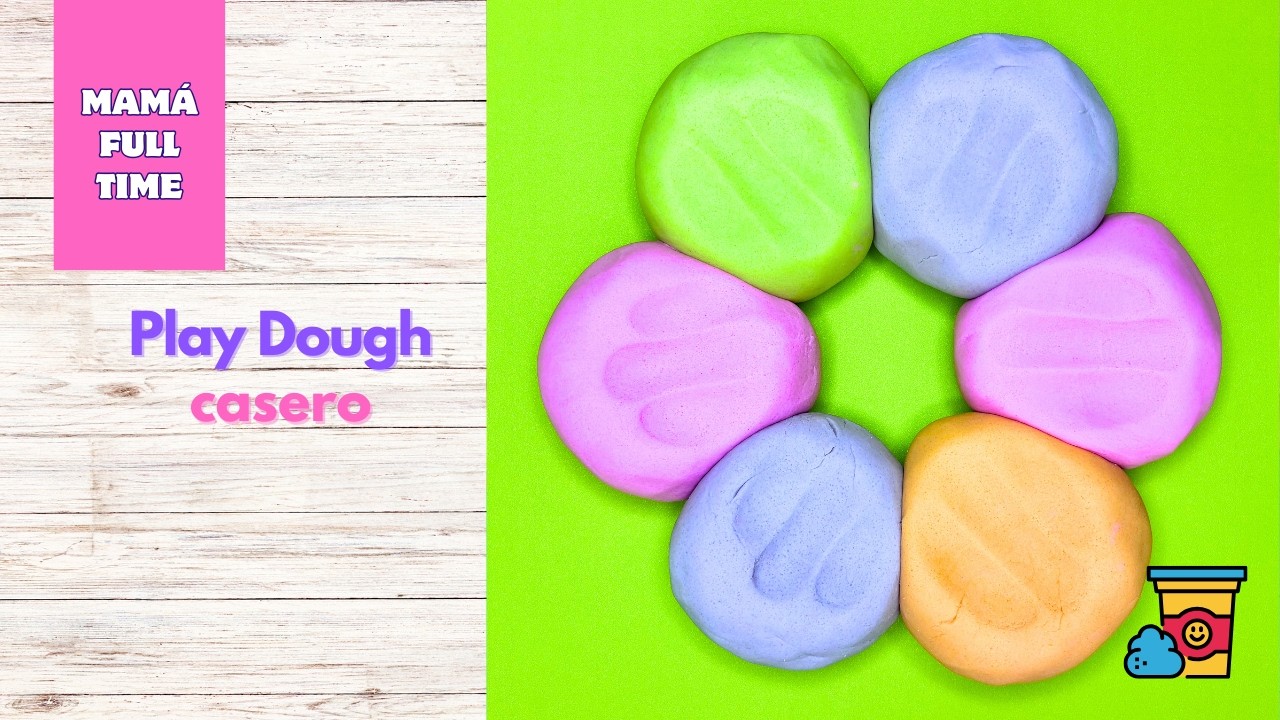 💛 PLAY DOUGH Casero SIN TÓXICOS en 5 Minutos | Súper Fácil y Seguro para Niños