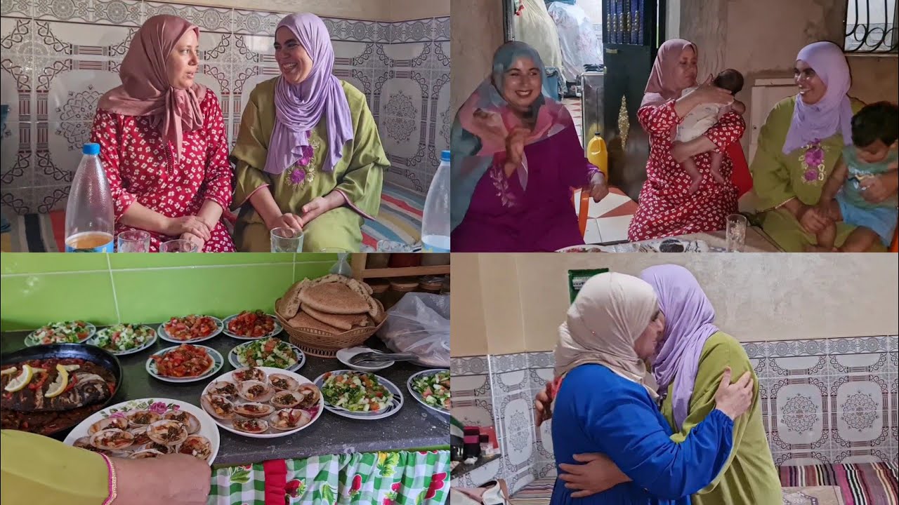 فاطمة الزهرة عرضات على وصال وعلي وفاطمة شوفو شنو وجدنا نهار غزال مع لمة الاحباب
