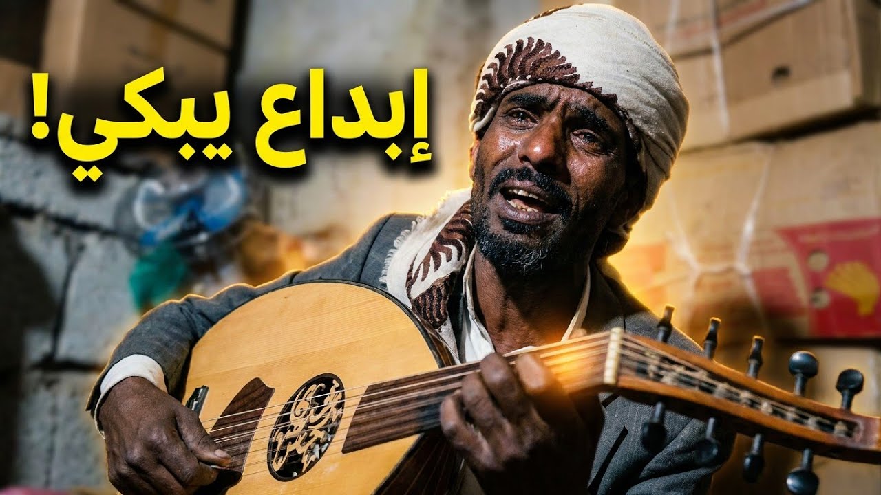 شاهد ...العود يتكلم بيد الفنان رشدي حسن ..مواهب يمنيه مدفونه 