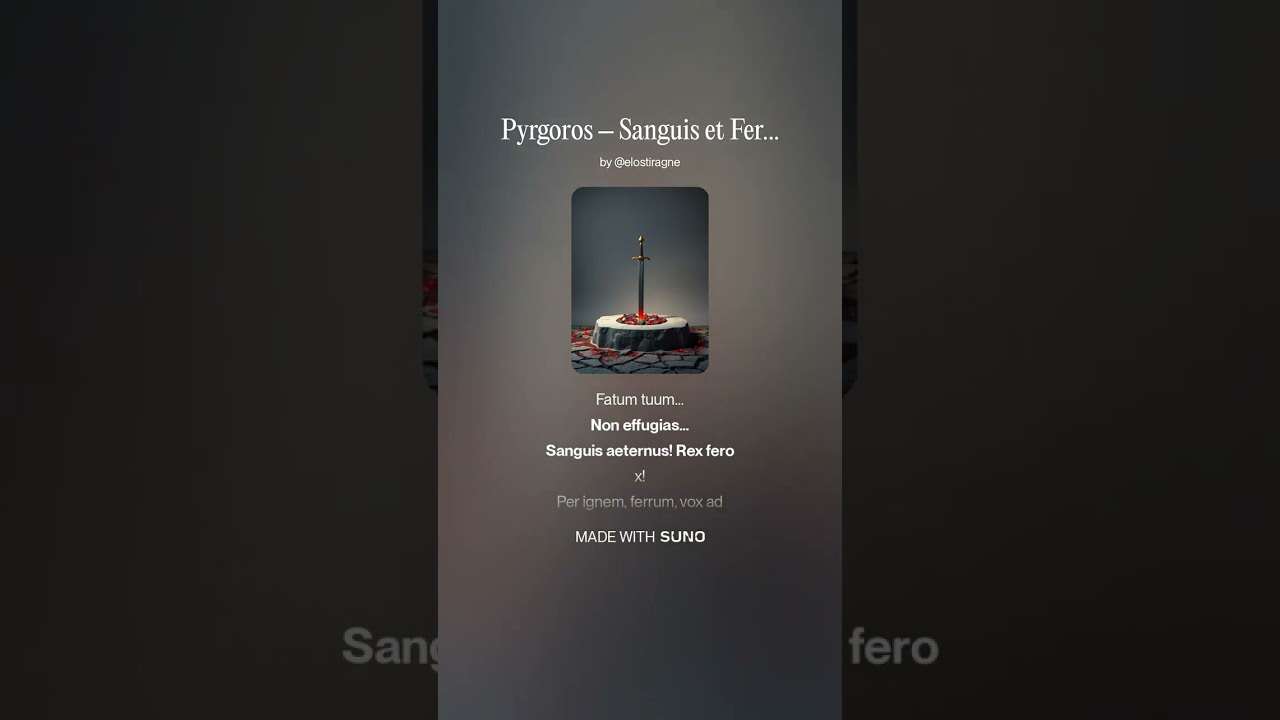 Pyrgoros – Sanguis et Ferrum