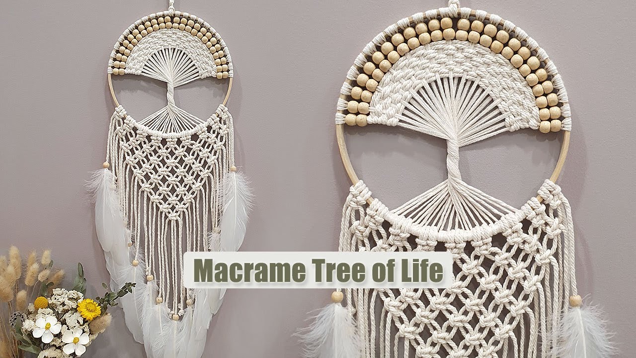 DIY Tutorial l How To Make A Unique Macramé Tree of Life ?