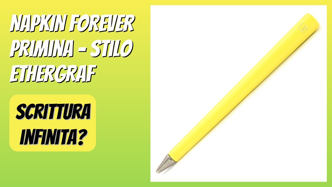 RECENSIONE (2026) : NAPKIN Forever Primina - Stilo Ethergraf. DETTAGLI