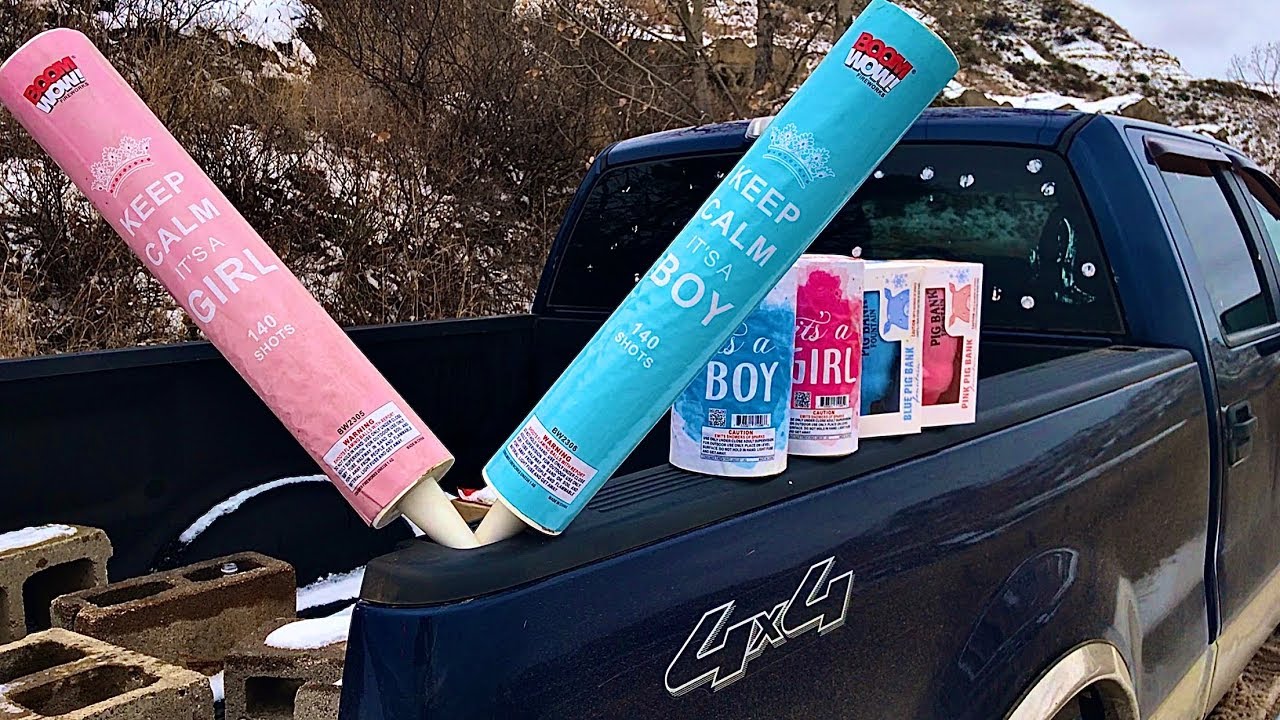GENDER REVEAL FIREWORKS!