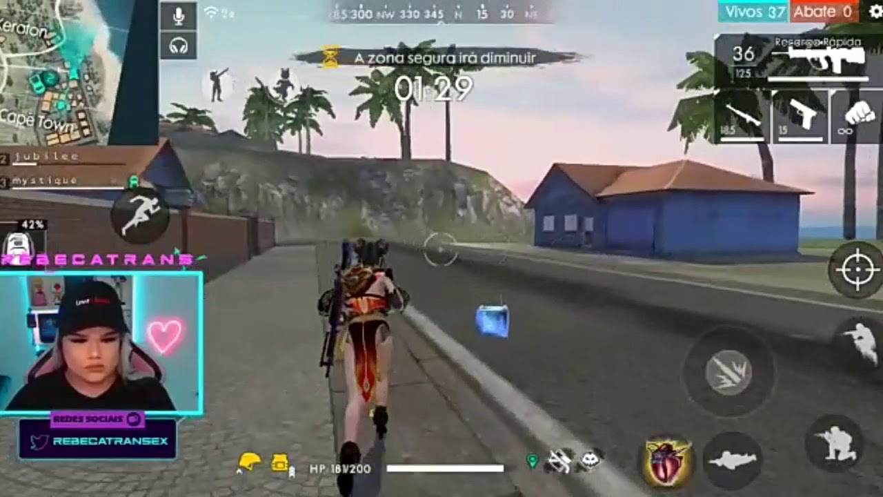 Rebeca Trans e o hacker no Free Fire