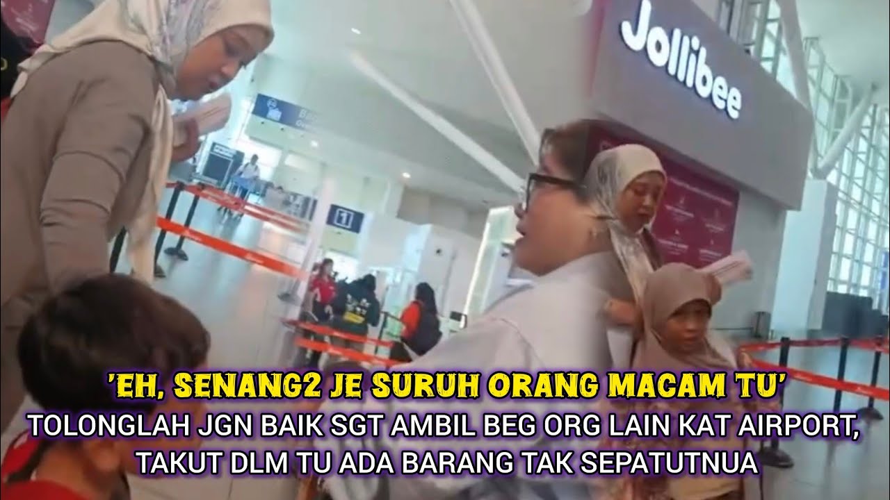 TINDAKAN WANITA TOLAK BAWA BEG 'MISTERI' DI AIRPORT RAIH PUJIAN, ELAK RISIKO JADI KELDAI D4D4H
