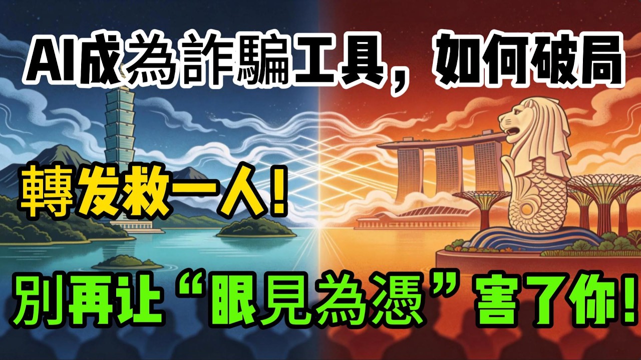 AI換臉詐騙猖獗，台灣年損百億！新加坡憑信任經濟逆勢崛起，揭秘防騙關鍵