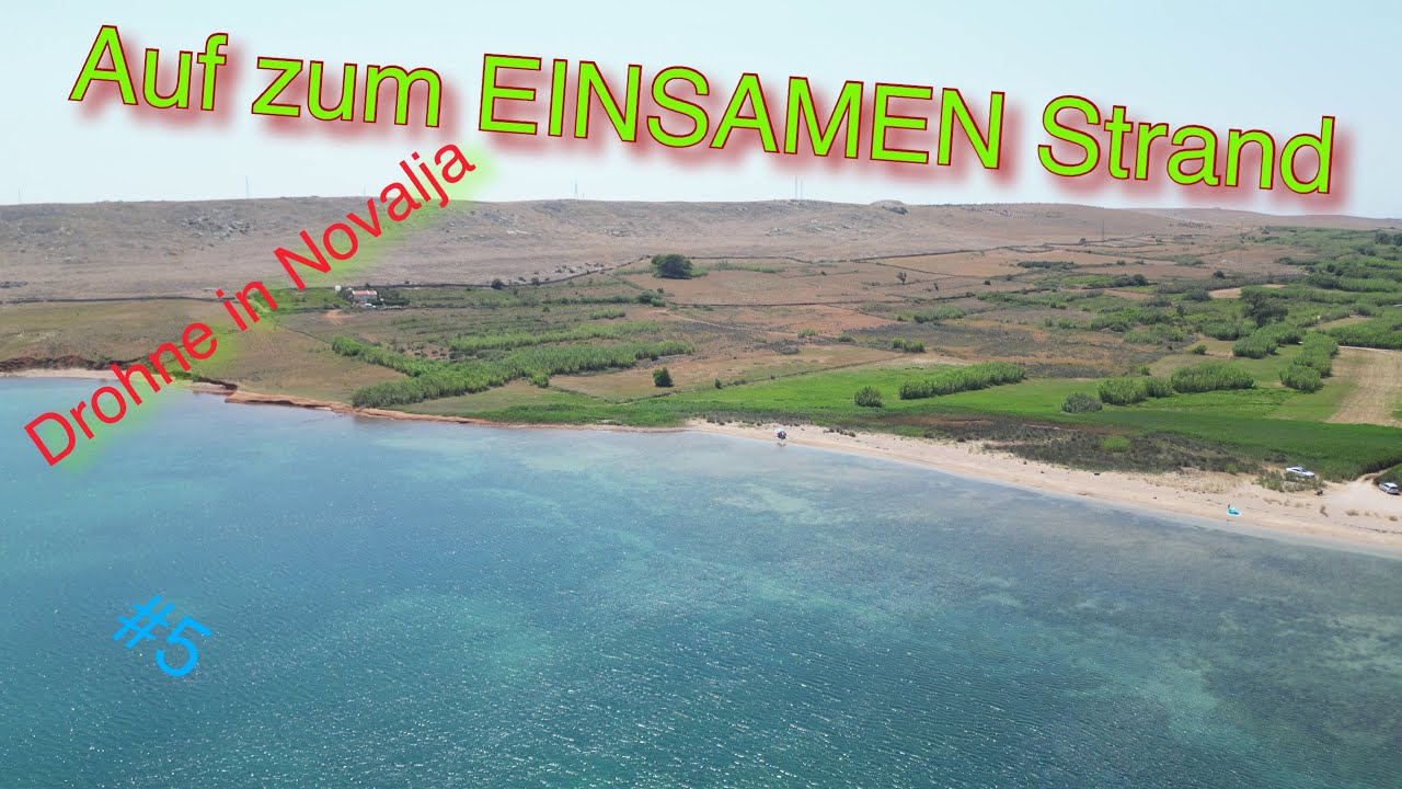 Der EINSAME STRAND ,im Camping Urlaub mit dem Wohnwagen , in Kroatien | Vlog 05