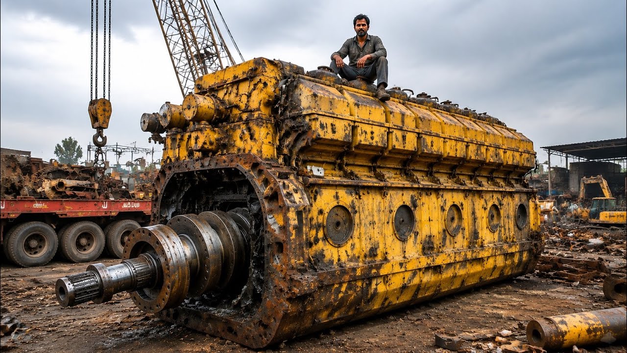 Incredible Caterpillar Engine Rebuild: Bringing a Seized Engine Back to Life!